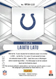 2024 Laiatu Latu Panini Phoenix ROOKIE PHENOM JERSEY AUTOGRAPH AUTO RC 260/299 #RPJA-LLU Indianapolis Colts