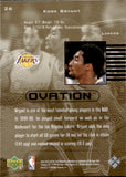 1999-00 Kobe Bryant Upper Deck Ovation #26 Los Angeles Lakers