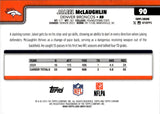 2025 Jaleel McLaughlin Topps Chrome FROZENFRACTOR -2/0 #90 Denver Broncos