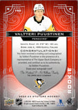 2022-23 Valtteri Puustinen Upper Deck Stature ROOKIE AUTOGRAPH RED 35/35 RC AUTO #160 Pittsburgh Penguins