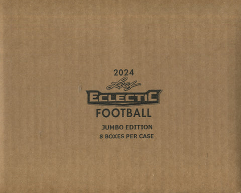 2024 Leaf Eclectic Football Jumbo, 8 Box Case