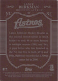 2009 Lance Berkman Topps Sterling BURGUNDY 3/10 #92 Houston Astros