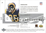 2001 Jack Youngblood Upper Deck SP Authentic SIGN OF THE TIMES AUTOGRAPH AUTO #JY Los Angeles Rams