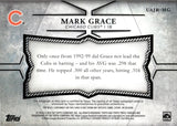 2015 Mark Grace Topps Triple Threads AUTOGRAPH GAME-USED BAT RELIC 43/99 AUTO #UAJR-MG Chicago Cubs