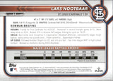 2022 Lars Nootbaar Bowman PURPLE ROOKIE 159/199 RC #64 St. Louis Cardinals