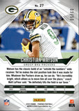 2024 Christian Watson Panini Phoenix BLUE 9/50 #27 Green Bay Packers *JERSEY NUMBER*
