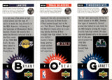 1996-97 Kevin Garnett Jermaine ONeal Kobe Bryant Upper Deck Collector's Choice MINI'S ROOKIE RC #M129 Minnesota Timberwolves Portland Trail Blazers Los Angeles Lakers 1
