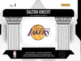 2024-25 Dalton Knecht Panini Silhouette PILLARS OF THE GAME ROOKIE 63/99 RC #4 Los Angeles Lakers