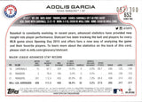 2022 Adolis Garcia Topps SERIES 2 GOLD CUP ADVANCED STATS 53/300 #652 Texas Rangers