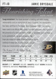 2023-24 Jamie Drysdale Upper Deck Premier FLOURISHING TALENT AUTO PATCH 92/99 AUTOGRAPH #FT-JD Anaheim Ducks