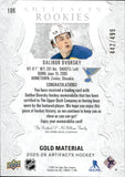 2025-26 Dalibor Dvorsky Upper Deck Artifacts ROOKIES GOLD MATERIAL 442/499 RC JERSEY #196 St. Louis Blues