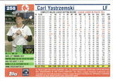 2025 Carl Yastrzemski Topps Archives RED HOT FOIL 33/50 #258 Boston Red Sox