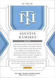 2025 Agustin Ramirez Panini National Treasures ROOKIE PATCH AUTO 65/99 RC AUTOGRAPH #TMS-AR Miami Marlins