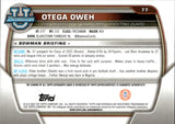 2022-23 Otega Oweh Bowman University Chrome 1ST BOWMAN AUTOGRAPH AUTO #77 Oklahoma Sooners