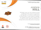 2019 Justice Hill Panini Immaculate Collection Collegiate AUTOGRAPH PATCH ROOKIE AUTO RC 23/25 #112 Oklahoma State Cowboys Baltimore Ravens