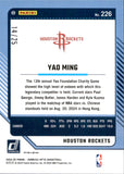2024-25 Yao Ming Panini Donruss Optic GREEN SCOPE PRIZM 14/25 #226 Houston Rockets
