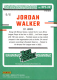 2023 Jordan Walker Panini Donruss Optic RATED PROSPECT SIGNATURES GREEN STARS PRIZM AUTOGRAPH ROOKIE 6/8 AUTO RC #RPS-JW St. Louis Cardinals
