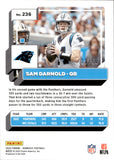 2022 Sam Darnold Panini Donruss GOLD PRESS PROOF 31/50 #236 Carolina Panthers