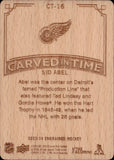 2023-24 Sid Abel Upper Deck Engrained CARVED IN TIME #CT-16 Detroit Red Wings