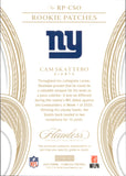 2025 Cam Skattebo Panini Flawless ROOKIE PATCHES 14/20 RC #RP-CSO New York Giants