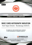 2024-25 Hugo Larsson Topps Chrome Bundesliga GOLD LAVA REFRACTOR AUTOGRAPH 11/50 AUTO #BA-HL Eintracht Frankfurt