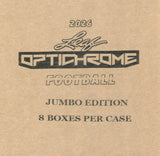 2026 Leaf Optichrome Football Jumbo, 8 Box Case *RELEASES 5/15*