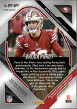2025 Brock Purdy Panini Prizm NEON GREEN PULSAR PRIZM PREMIER JERSEY #PJY-BPY San Francisco 49ers