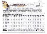 2021 Fernando Tatis Jr. Topps UK EDITION BLACK 25/125 #1 San Diego Padres