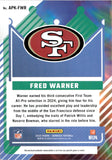 2025 Fred Warner Panini Donruss ALL PRO KINGS JERSEY PATCH 23/100 #APK-FWR San Francisco 49ers