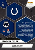 2025 Jonathan Taylor Panini Mosaic MONTAGE BLUE PRIZM 48/99 #22 Indianapolis Colts