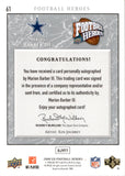 2008 Marion Barber III Upper Deck Football Heroes AUTOGRAPH 19/25 AUTO #61 Dallas Cowboys
