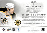 2023-24 Joe Thornton Upper Deck The Cup THE SHOW WHITE 78/99 #SW-TN Boston Bruins