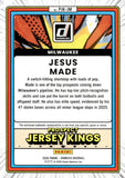2026 Jesus Made Panini Donruss PROSPECT JERSEY KINGS ORANGE ICE #PJK-JM Milwaukee Brewers
