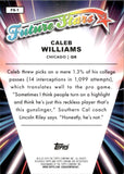 2024 Caleb Williams Topps Chrome FUTURE STARS X-FRACTOR ROOKIE RC #FS-1 Chicago Bears