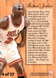 1995-96 Michael Jordan Fleer Flair HARDWOOD LEADER #4 Chicago Bulls