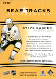 2023-24 Steve Kasper Upper Deck BOSTON BRUINS CENTENNIAL BEAR TRACKS AUTOGRAPH AUTO #BT-SK Boston Bruins