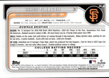 2024 James Tibbs III Bowman Draft CHROME PROSPECT 1ST BOWMAN SKY BLUE REFRACTOR #BDC-40 San Francisco Giants