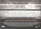 2015 Kolten Wong Topps Triple Threads FUTURE PHENOM AUTOGRAPH JERSEY 55/75 AUTO #126 St. Louis Cardinals
