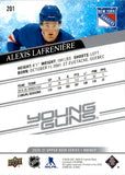 2020-21 Alexis Lafreniere Upper Deck SERIES 1 YOUNG GUNS ROOKIE RC #201 New York Rangers