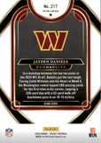 2024 Jayden Daniels Panini Select CLUB LEVEL YELLOW & RED SHOCK PRIZM ROOKIE RC #217 Washington Commanders