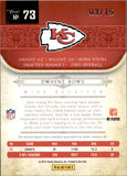 2012 Dwayne Bowe Panini National Treasures CENTURY MATERIALS 3/15 GAME-WORN JERSEY PATCH #73 Kansas City Chiefs