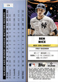 2025 Ben Rice Topps Cosmic Chrome ROOKIE RC #174 New York Yankees 1