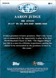2026 Aaron Judge Topps Finest WORLD'S FINEST #WF-1 New York Yankees Team USA