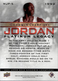 2021 Michael Jordan Upper Deck Goodwin Champions PLATINUM LEGACY #MJP-5 Chicago Bulls
