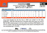 2025 Jonathon Long Topps Pro Debut CHROME GREEN WAVE REFRACTOR 92/99 #PDC-162 Chicago Cubs Knoxville Smokies