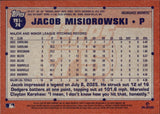 2026 Jacob Misiorowski Topps 1991 DESIGN THE REAL ONE ROOKIE 45/91 RC #T91-74 Milwaukee Brewers