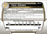 2023 Paul Skenes Bowman Draft Chrome 1ST BOWMAN REFRACTOR ROOKIE RC #BDC-14 Pittsburgh Pirates
