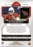 2021 Kyler Murray Panini Prizm RED WAVE PRIZM 120/149 #76 Arizona Cardinals