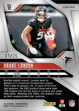 2024 Drake London Panini Prizm NO HUDDLE PINK DISCO PRIZM 1/25 #12 Atlanta Falcons