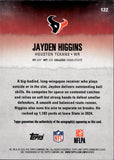 2025 Jayden Higgins Topps Signature Class GREEN ROOKIE AUTOGRAPH 115/150 RC AUTO #122 Houston Texans